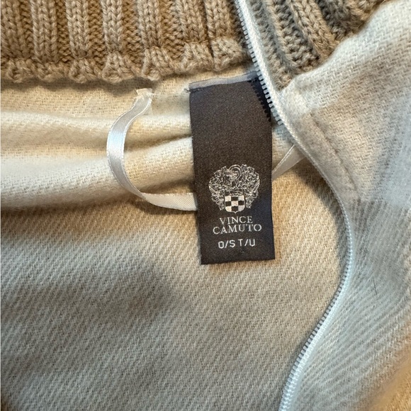 Vince Camuto Cream and Tan Knit Sweater - Picture 2 of 3